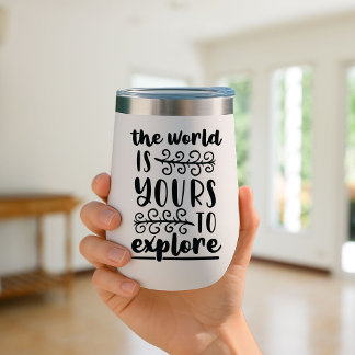 De wereld is van jou om te verkennen Travel Mug In
