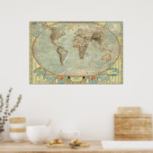 De wereld - klimaatverandering poster (Keuken)