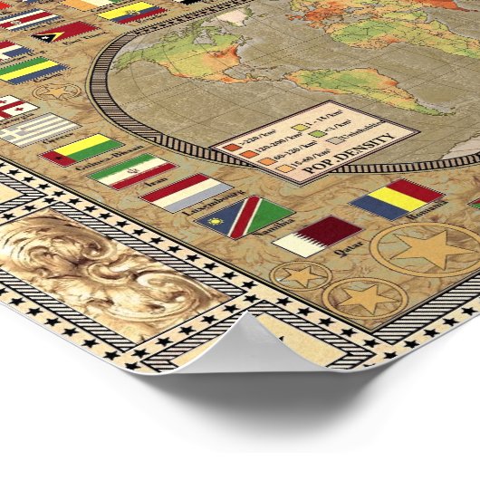 De wereld - Livingstone Poster (Hoek)