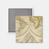 De wereld magneet (Voorkant / Achterkant)