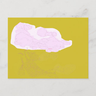 De wereld ondersteboven briefkaart