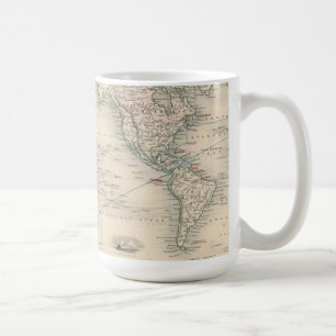 De wereld op Mercator-projectie Koffiemok