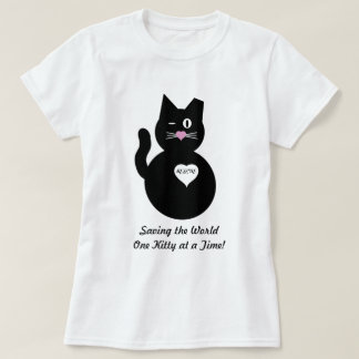 De wereld redden, één Kat tegelijk T-shirt