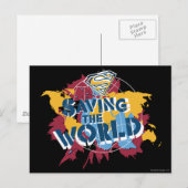 De wereld redden met verf briefkaart (Voorkant / Achterkant)