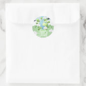 de wereld redden ronde sticker (Tas)