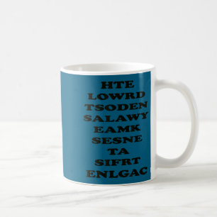 De wereld slaat niet altijd ergens op, grappige mo koffiemok