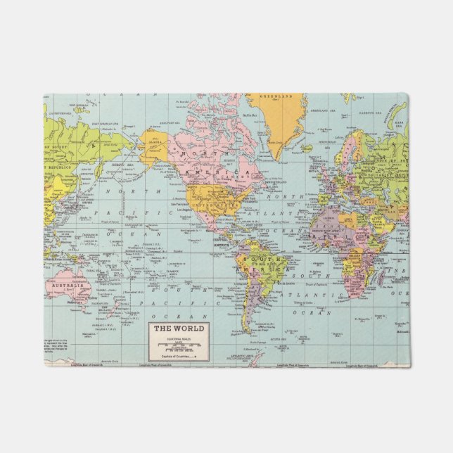 De wereld staat aan je deur deurmat (Voorkant)