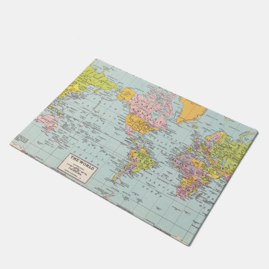 De wereld staat aan je deur deurmat (Schuin)