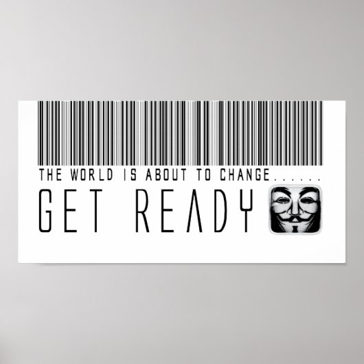 de wereld staat op het punt te veranderen... klaar poster (Voorkant)