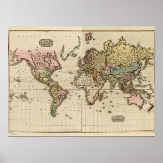 De wereld van de Mercator-projectie Poster (Voorkant)