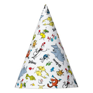 De wereld van Dr. Seuss-patroon Feesthoedjes