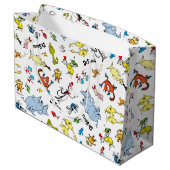 De wereld van Dr. Seuss-patroon Groot Cadeauzakje (Achterkant Gekanteld)