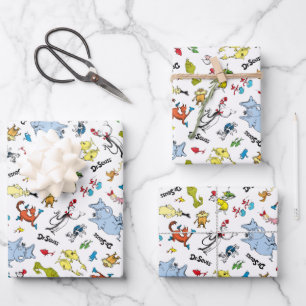 De Wereld van Dr. Seuss Patroon Inpakpapier Vel