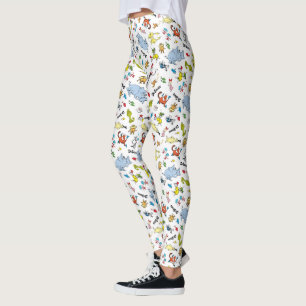 De wereld van Dr. Seuss-patroon Leggings