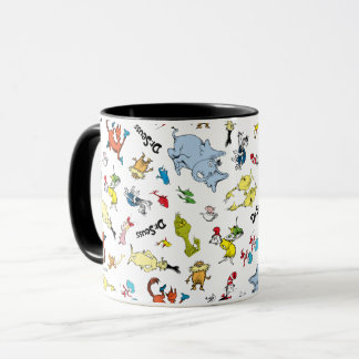 De wereld van Dr. Seuss-patroon Mok