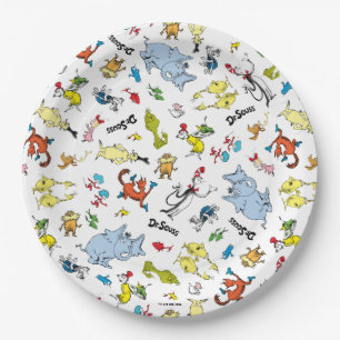 De wereld van Dr. Seuss-patroon Papieren Bordje