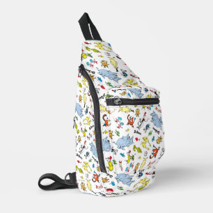 De wereld van Dr. Seuss-patroon Sling Bag