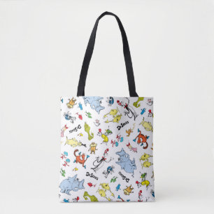 De wereld van Dr. Seuss Pattern Draagtas