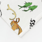 De wereld van Dr. Seuss Pattern Fleece Deken (Hoek)