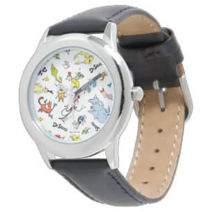 De wereld van Dr. Seuss Pattern Horloge