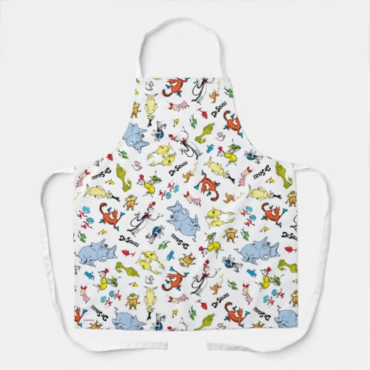 De wereld van Dr. Seuss Pattern Schort (Voorkant)