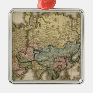 De wereld van Mercator, oostelijk deel Metalen Ornament