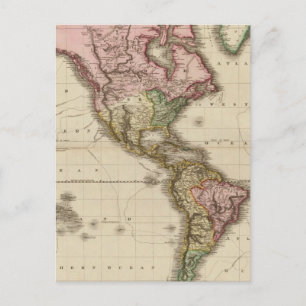 De wereld van Mercator, western deel Briefkaart