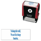 De wereld veranderen  zelfinktende stempel (In situ)