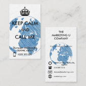 DE WERELD VISITEKAARTJE (Voorkant / Achterkant)