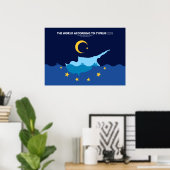 De wereld volgens Cyprus Poster (Thuiskantoor)