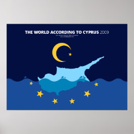 De wereld volgens Cyprus Poster