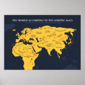 De wereld volgens de middeleeuwen poster (Voorkant)