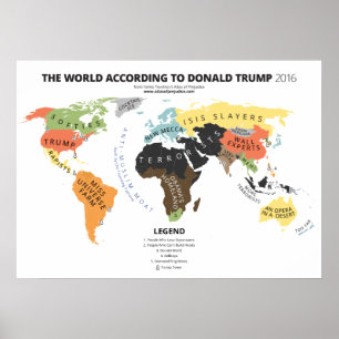 De wereld volgens Donald Trump Poster