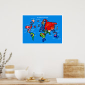 De wereld volgens Scandinavians Poster (Keuken)