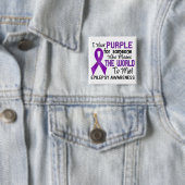 De wereld voor mij 2 epilepsie vierkante button 5,1 cm (In situ)