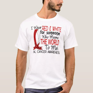 De wereld voor mij betekent orale kanker t-shirt