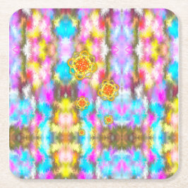 De wereld waarin we leven gewaardeerd vierkante kartonnen onderzetter