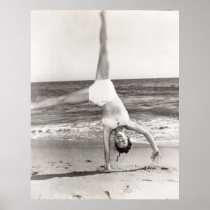 De wereld zien vanuit een andere hoek, retro, poster