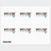 De wereld zien vanuit een andere hoek (stukken) ronde sticker (Vel)