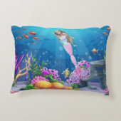 De wereldberoemde pop zeemeermin accent kussen (Achterkant)