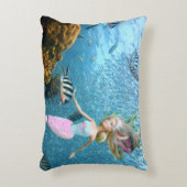 De wereldberoemde pop zeemeermin accent kussen (Voorkant(Verticaal))