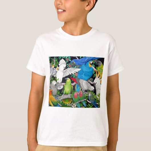 De werelddelen t-shirt (Voorkant)