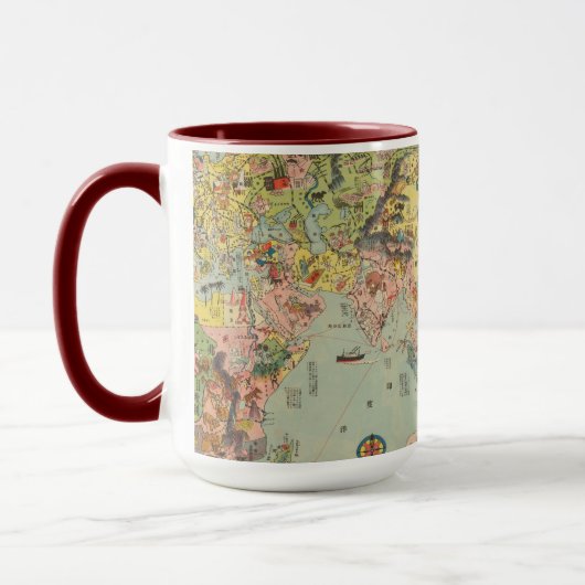 De Wereldkaart in één oogopslag - World Air Routes Mok (Links)