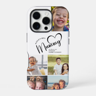 De Werelds Beste Mummy Cadeau Foto Collage Deken iPhone 16 Pro Hoesje