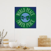 De wereldvrede begint met het Poster van de binnen (Keuken)