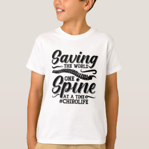 De wereldwervelkolom-chiropractor redden t-shirt