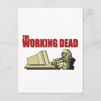De werkdood briefkaart