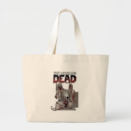 DE WERKDOOD GROTE TOTE BAG (Voorkant)
