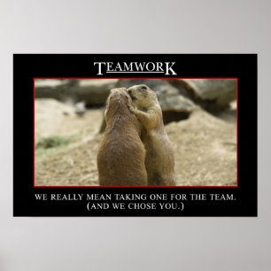 De werkelijke betekenis van teamwerk (L) Poster