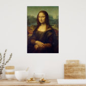 De werkelijke grootte van het schilderij van Mona  Poster (Keuken)